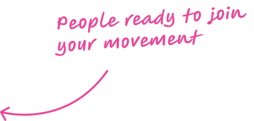 Personas esperando a unirse a tu movimiento