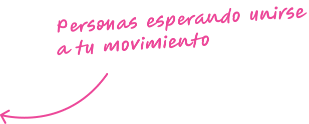 Personas esperando a unirse a tu movimiento